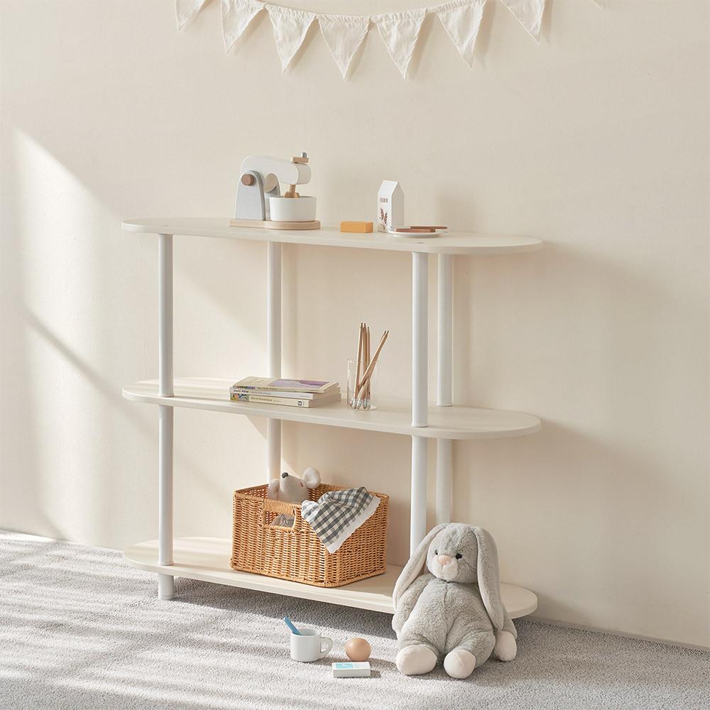 모노 라운드 선반 진열장 3단 1000