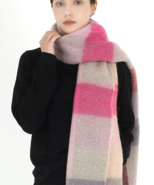 레인보우 울머플러 핑크그레이