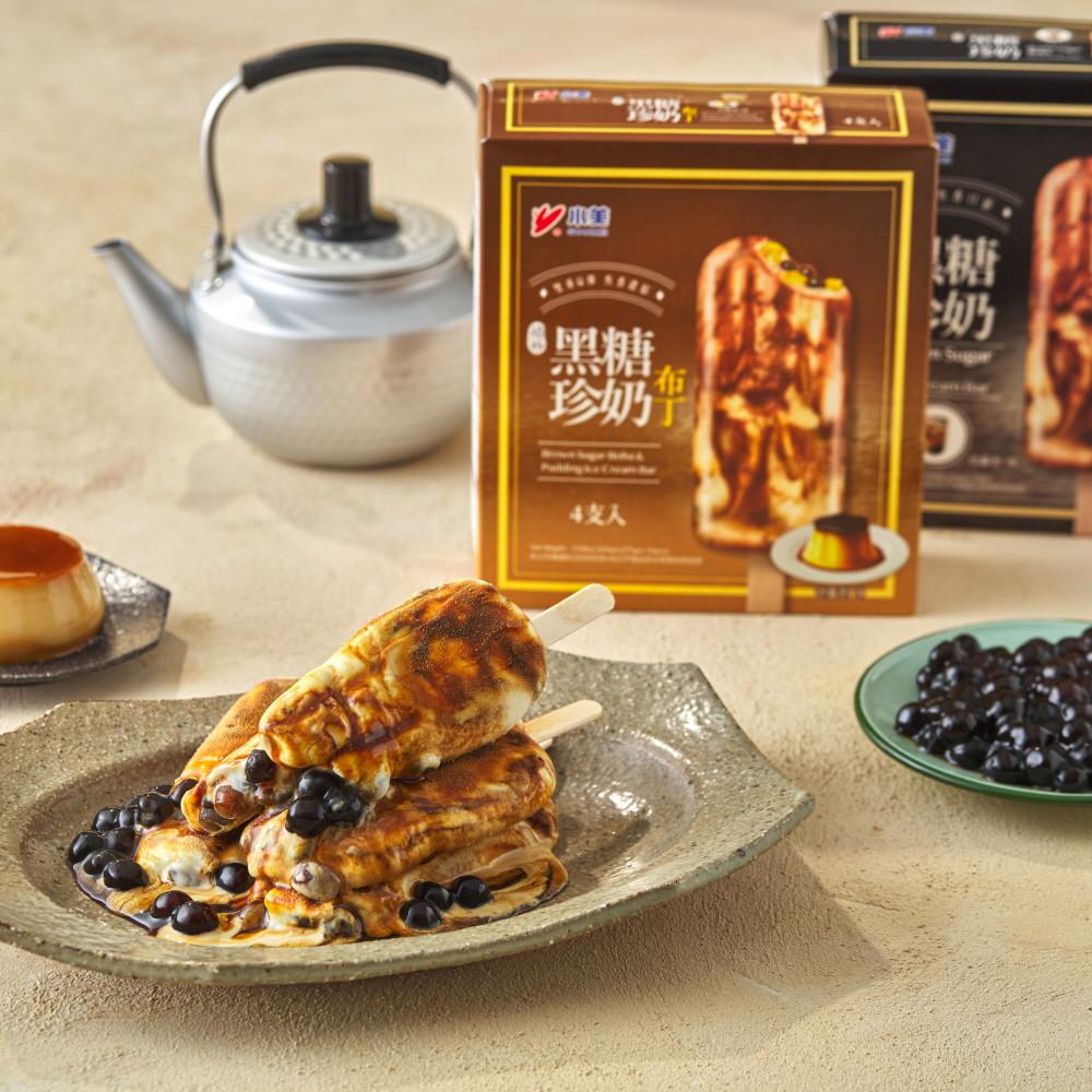 대만 샤오메이 흑당버블 아이스바 (흑당 버블티바,아이스크림,타피오카 펄, 푸딩)