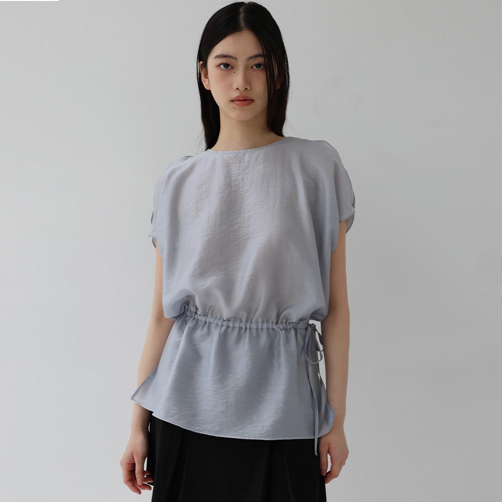Raglan string blouse_sky blue