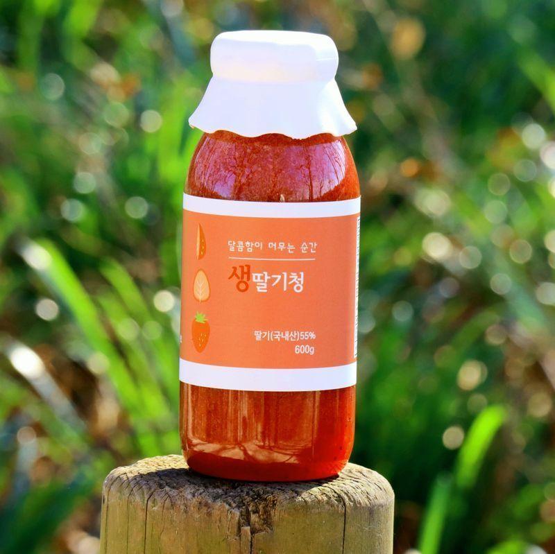딸기농장 생딸기청 600g 무료배송 초 특가!! 지리산자락 딸기농부가 만듭니다