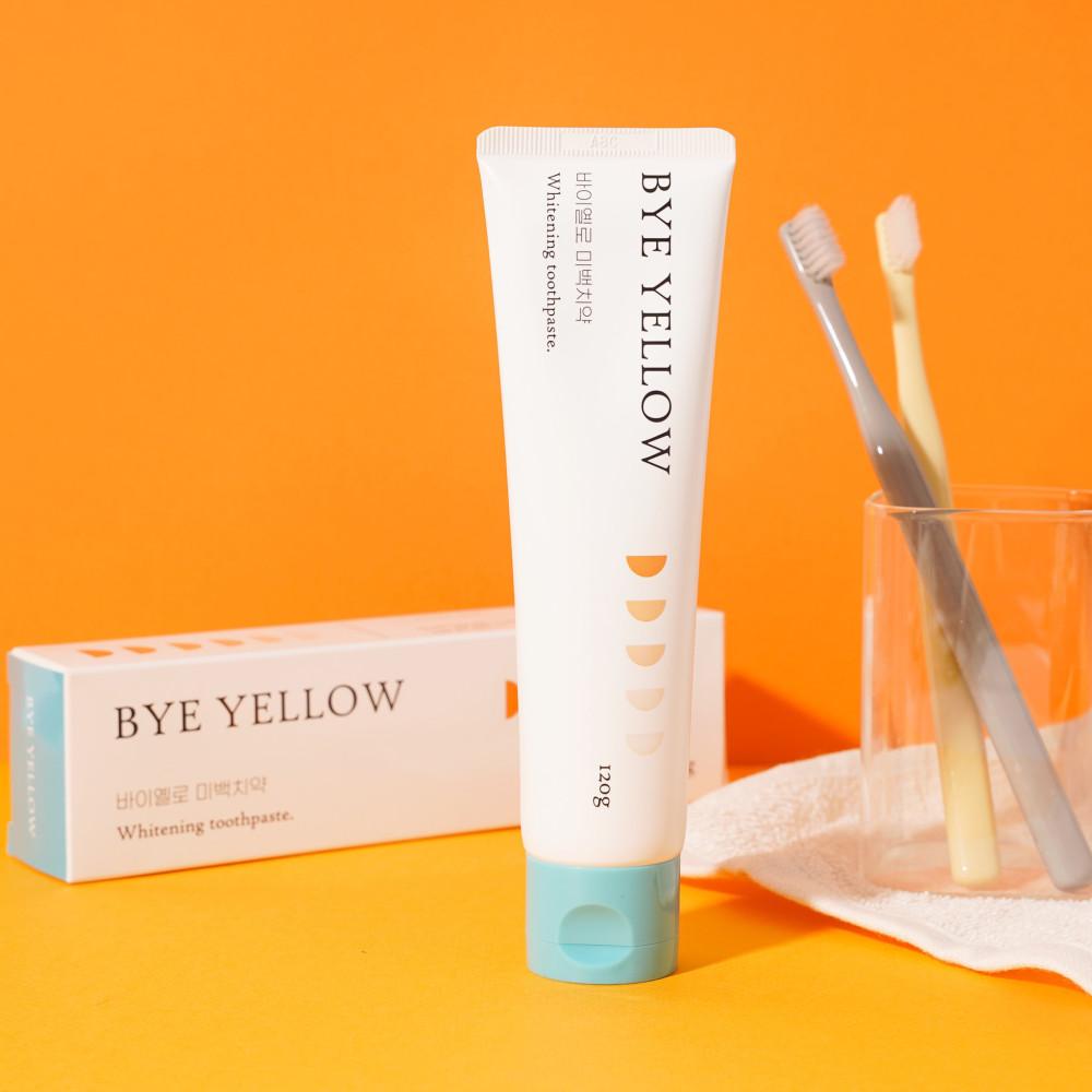 바이옐로 화이트닝 치아 미백 치약 입냄새 구취제거