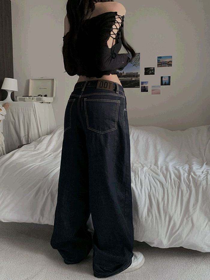 디어마이블루 [당일출고] Raw standard denim pants (이염X)