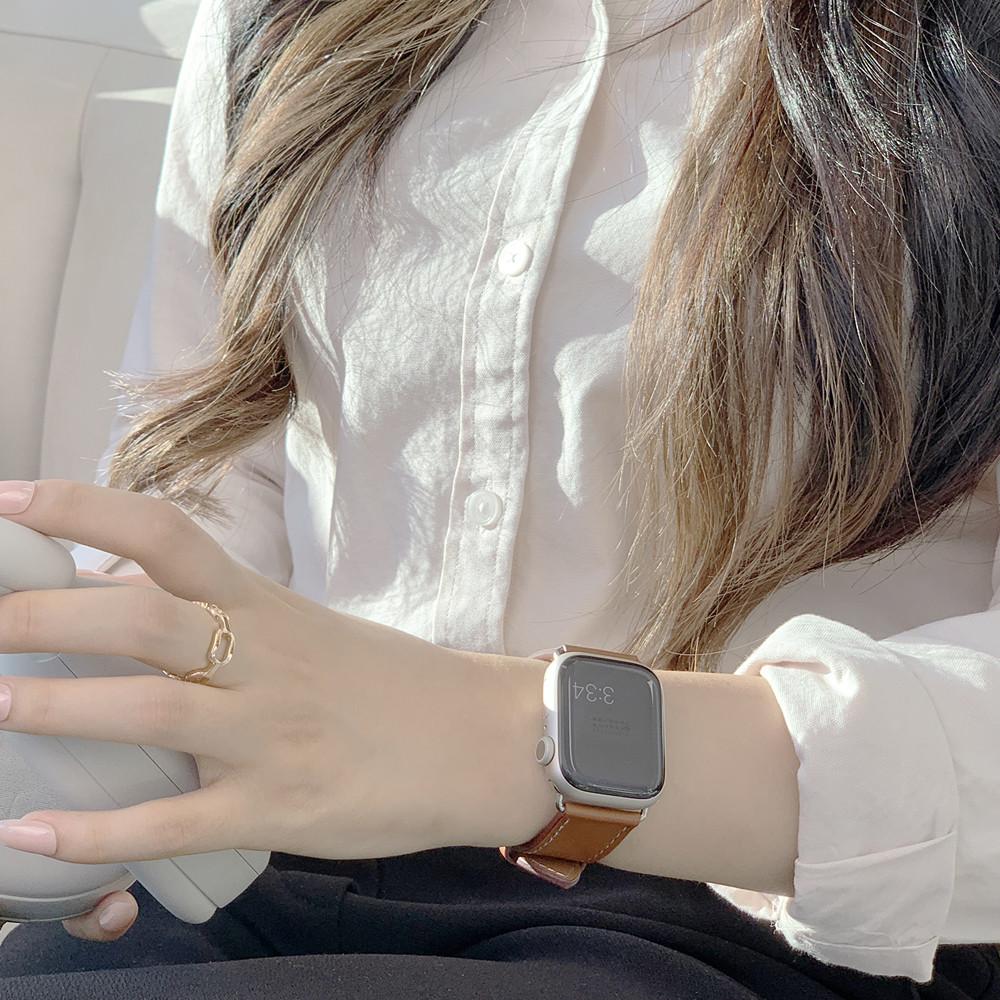 애플워치 스트랩 SE2 울트라 2 SE 9 8 7 6 5 4 3 호환 싱글투어 가죽 밴드 시계줄