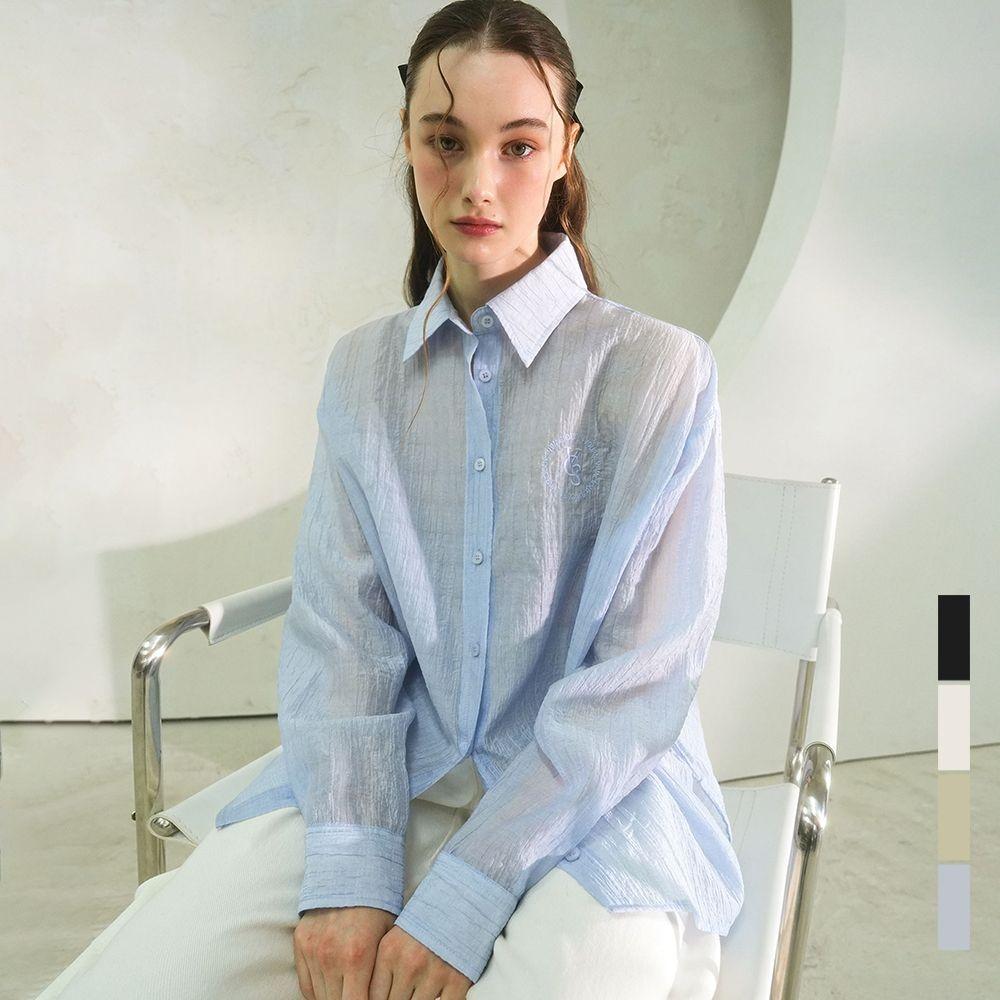 Summer Side Shirring Shirt - 4COL