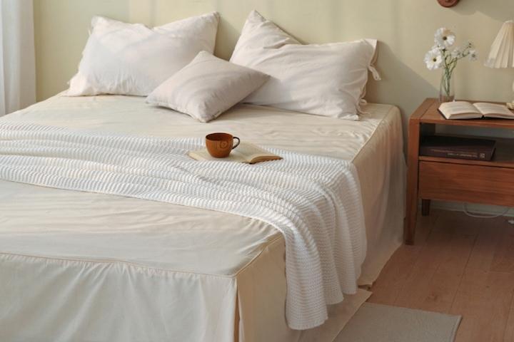 심플라인 호텔식 순면 침대스커트 (홑겹형/누빔형) 2colors