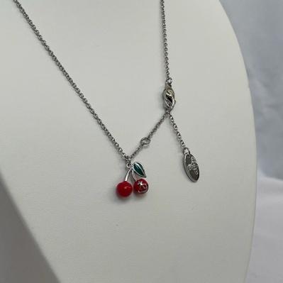 Cherry pendant necklace