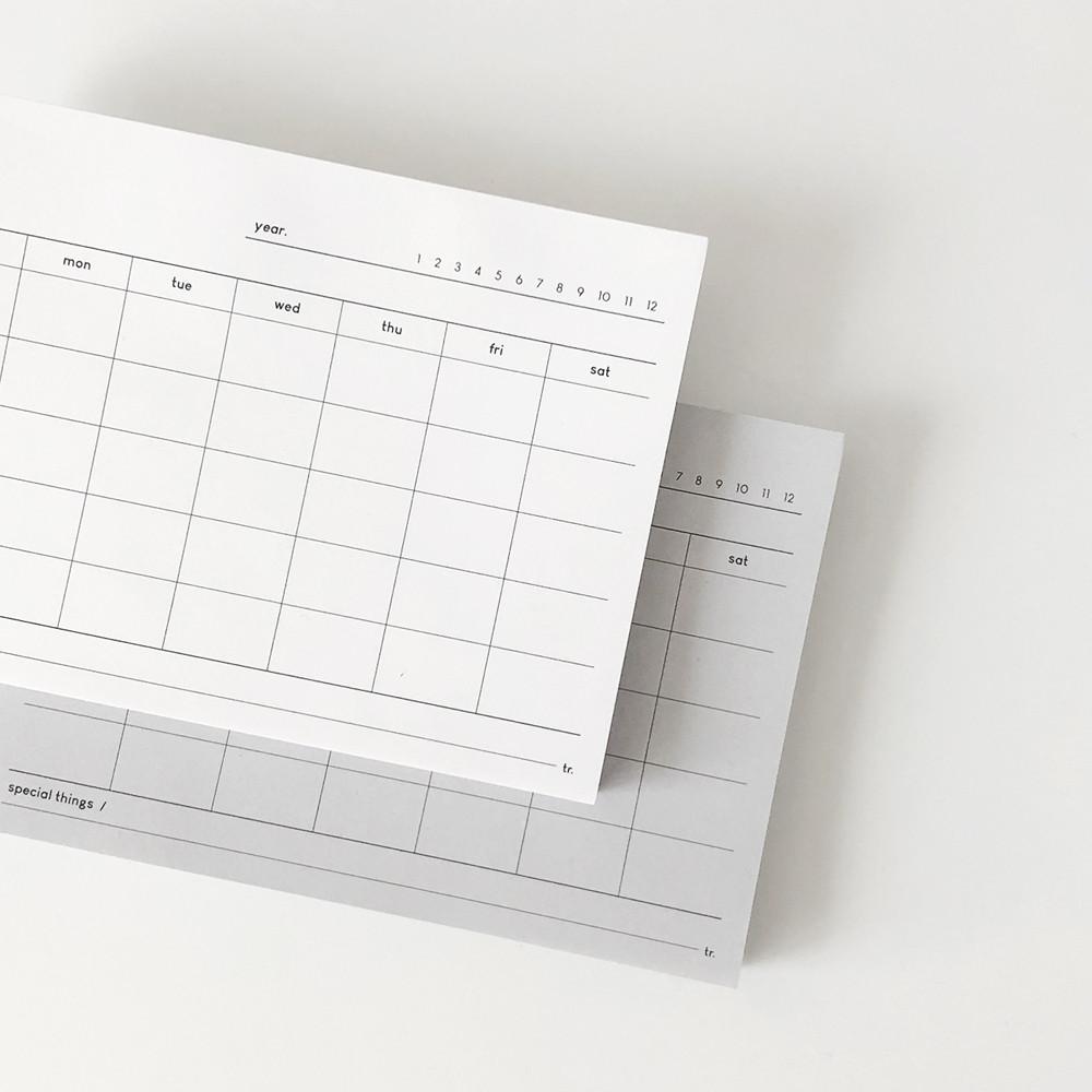 [monthly memo pad] 먼슬리 메모패드