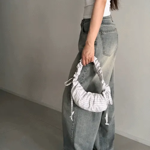 [오묘한 컬러 매력] 연청 롱 데님 팬츠