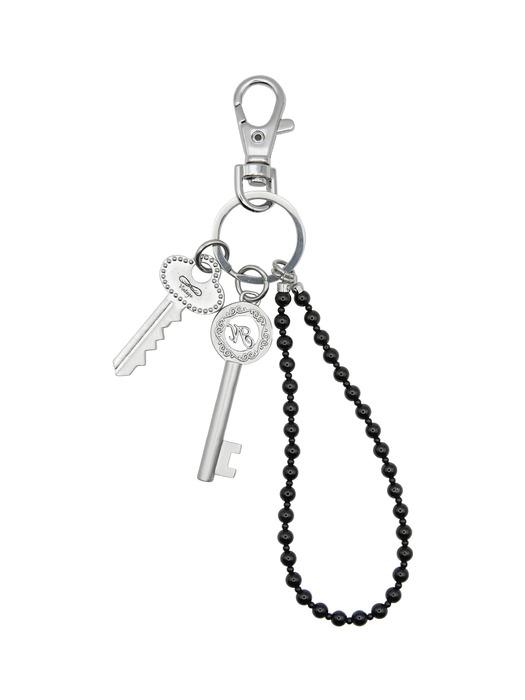 vintage onyx key ring