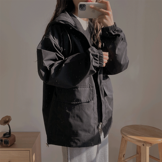 누적1000장/남녀공용 오버 윈드 점퍼 (2color)