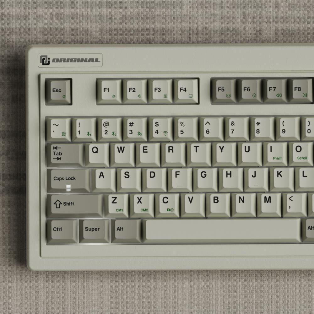 FL CMMK PBT 염료승화 키캡 OG 레트로 그레이 영문 113Key