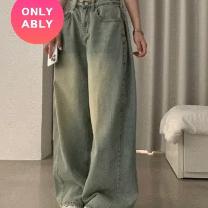 [기모추가🔥/숏,롱/S-XL✨] 워크 빈티지 사이드 핀턱 워싱 와이드 데님팬츠 - 5color