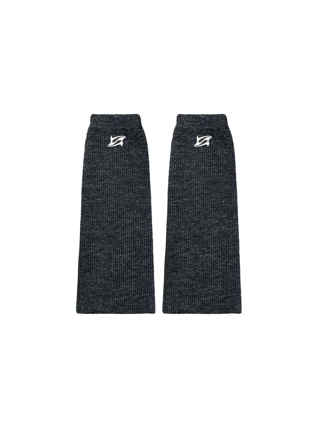 SIGNATURE LOGO LEG WARMERS CHARCOAL
