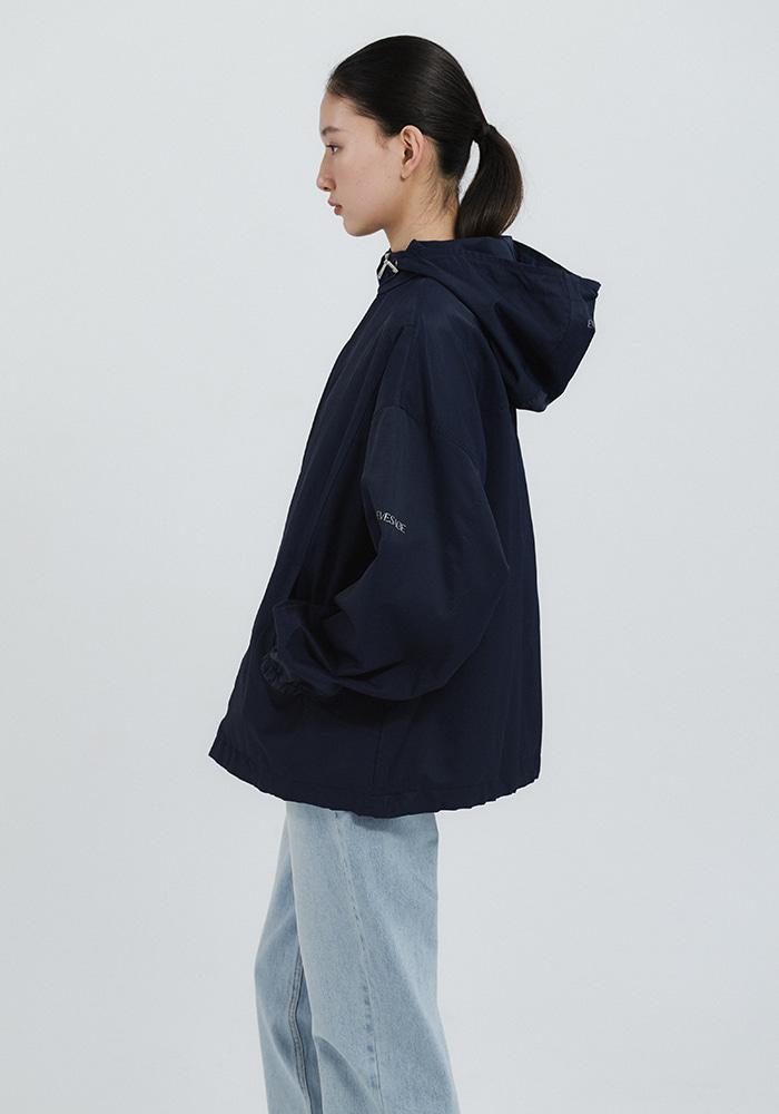 Logo Nylon Wind Jumper (Navy)