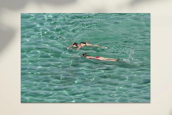 시원한 여름 바다 풍경 물멍 사진 포스터 액자 60종 42. Snorkeling
