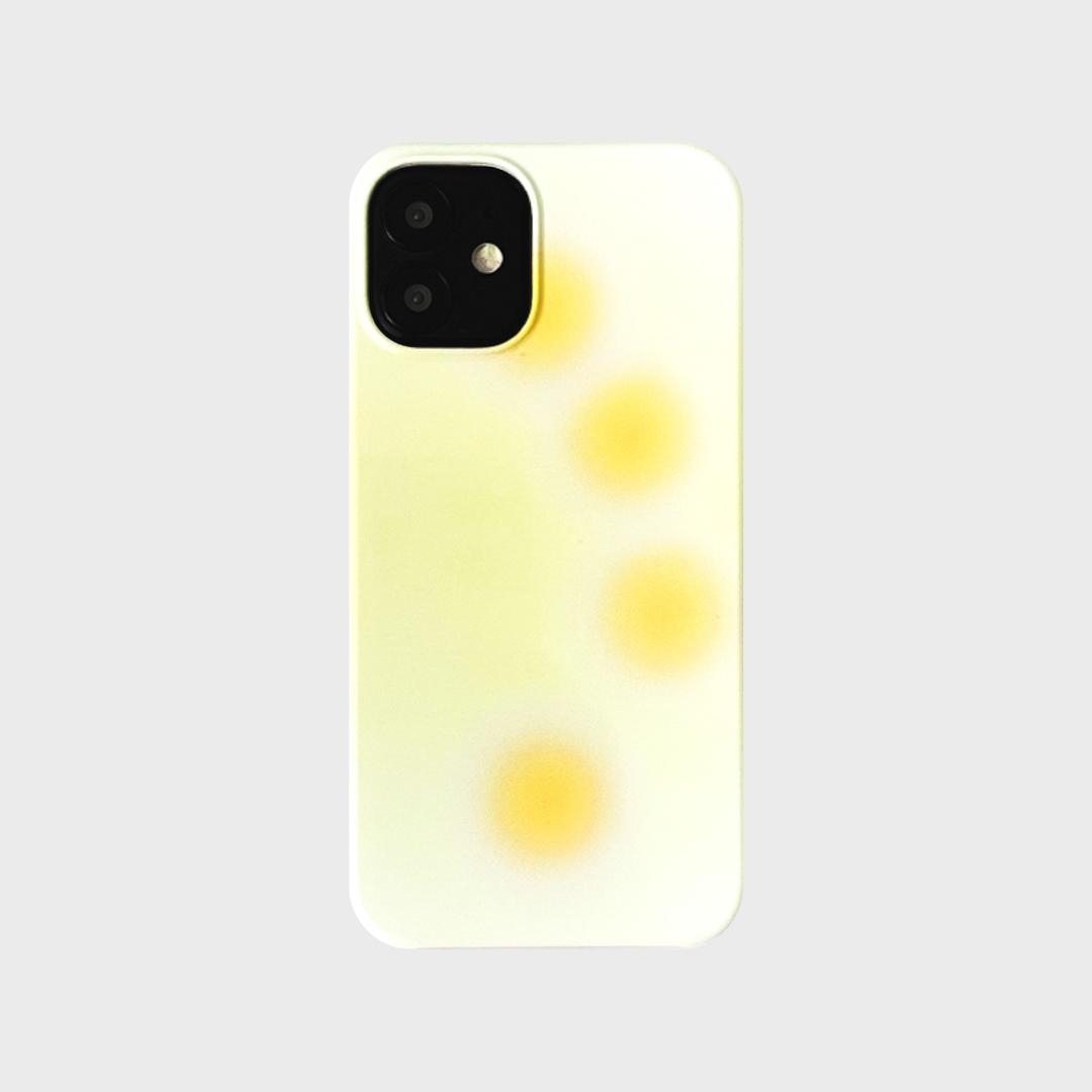 Spread Curve Light Yellow Phone Case (White+Yellow)