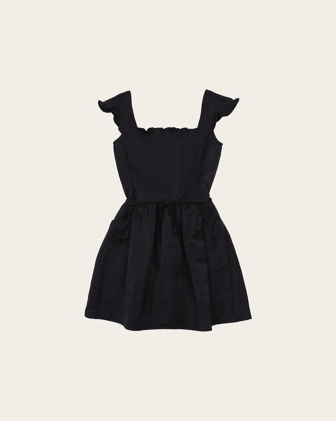 Shu square-neck frill mini dress