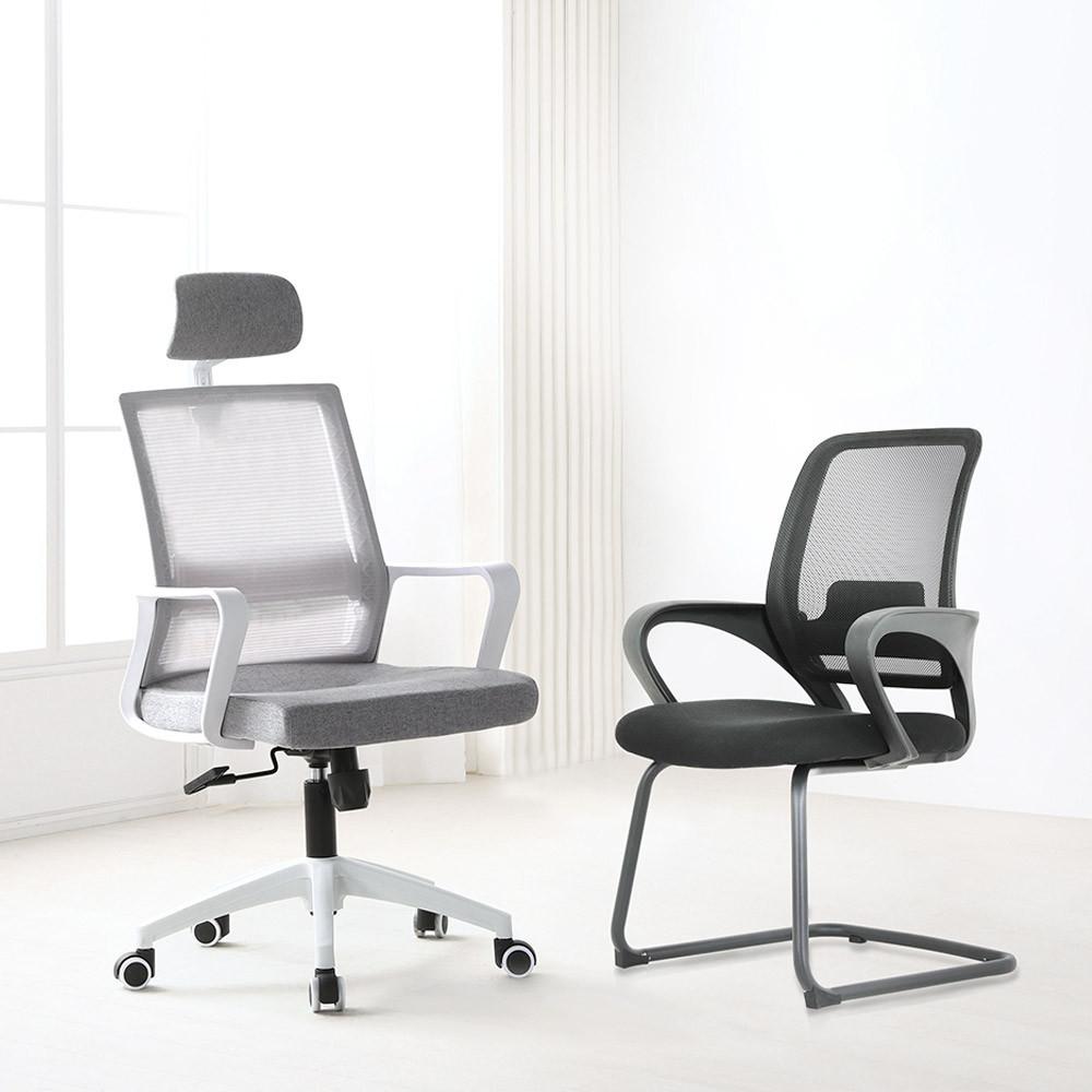 린백 사무실 공부 편한 학생 컴퓨터 회의용 책상 메쉬 사무용 의자 LB11FB 블랙