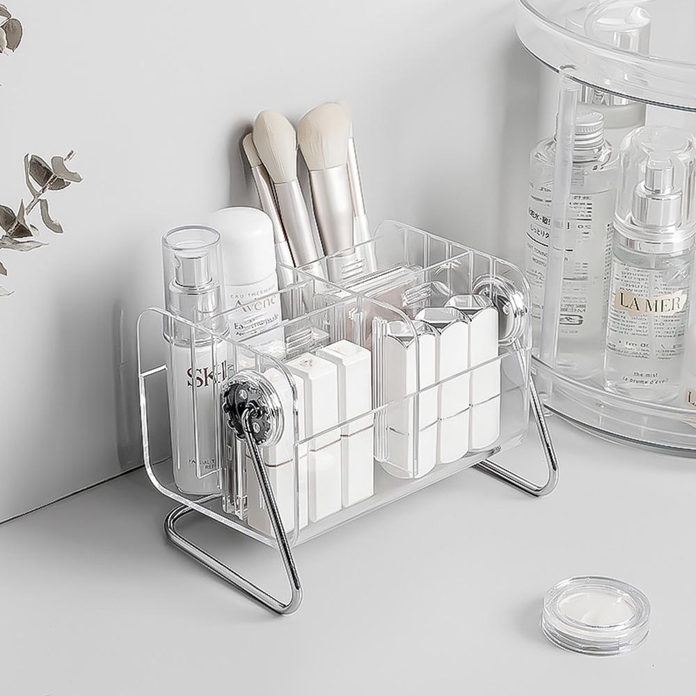투명 아크릴 화장품 정리함 브러쉬 립스틱 매니큐어 화장대 수납 소품