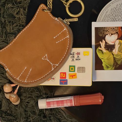 Rich Kitty Wallet 고양이 가죽지갑 일본여행 동전지갑 키링