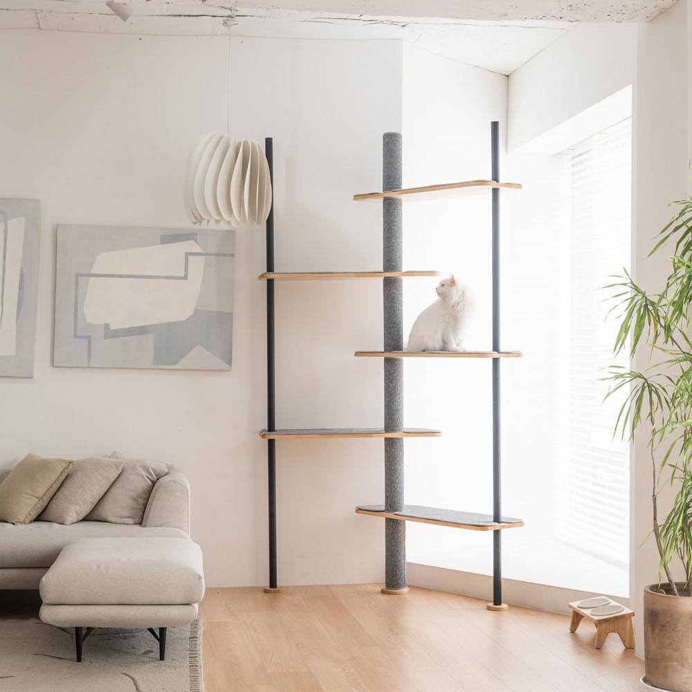디퓨 원목 각도조절 캣폴 캣타워 스크래쳐