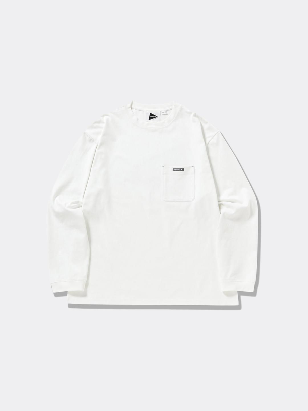 그라미치 GRAMICCI X AND WANDER BACK PRINT LONG SLEEVE T-WHITE