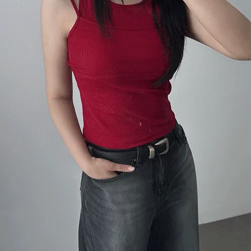 [당일발송/MDpick] Double layered sleeveless ,5color