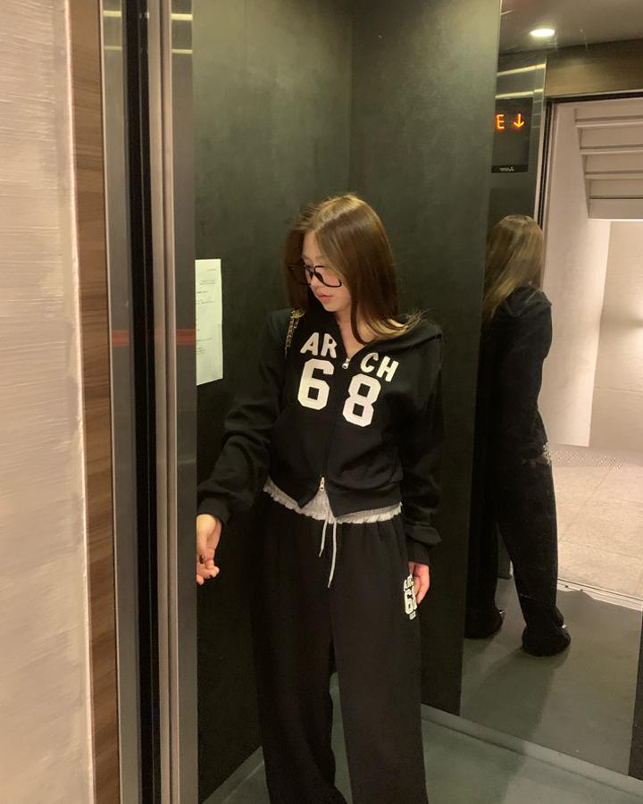 하이원스 [당일배송] [set상품] 여성 투웨이 트레이닝 후드 바지 세트