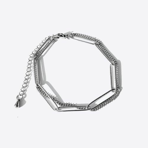 써지컬스틸 투무드스 실버 체인 팔찌