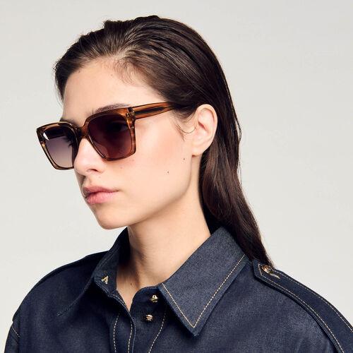 Lunettes de soleil larges | Sandro FR