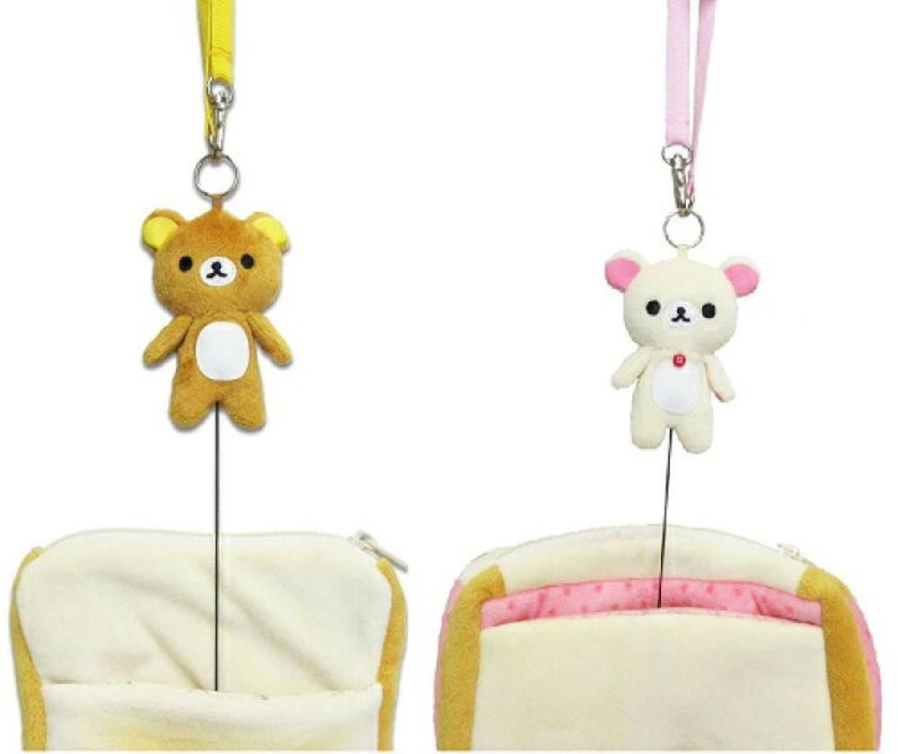 리락쿠마 릴 패스 파우치 케이스 키링 키홀더 코리락쿠마 : 야마코 상사