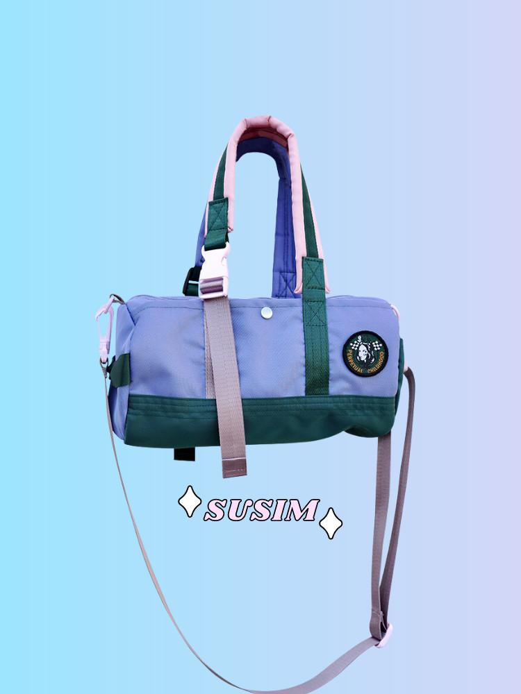 수심 Kitsch Duffle Bag 키치 더플백 운동 가방 트래블 숄더 미니 여행