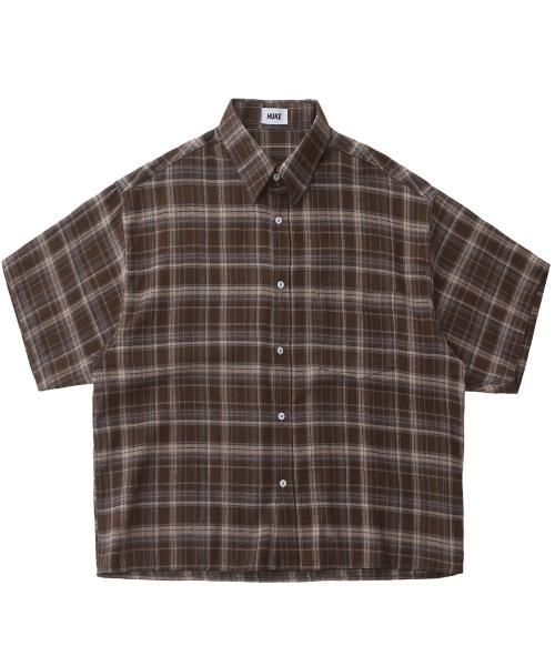 메이어 브라운 반팔 체크셔츠