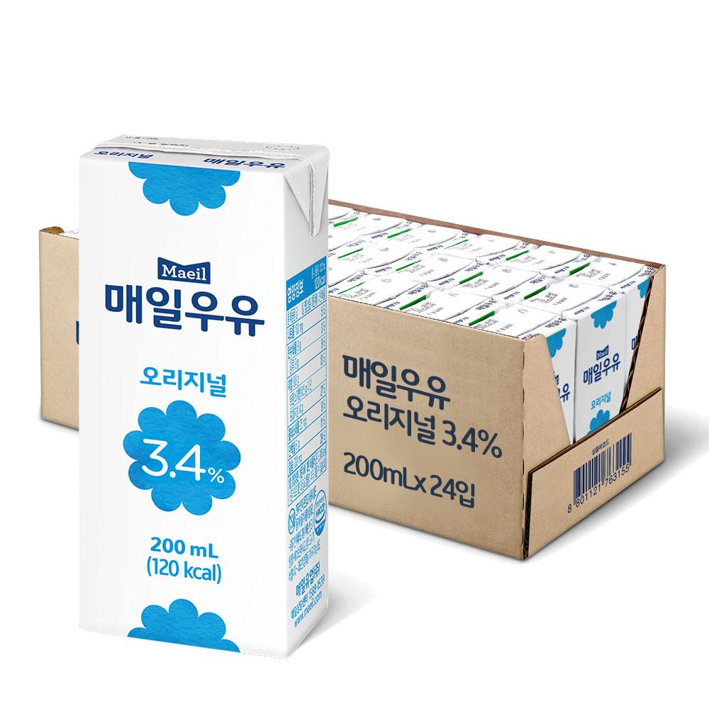 매일우유 멸균 오리지널 200ml 24팩
