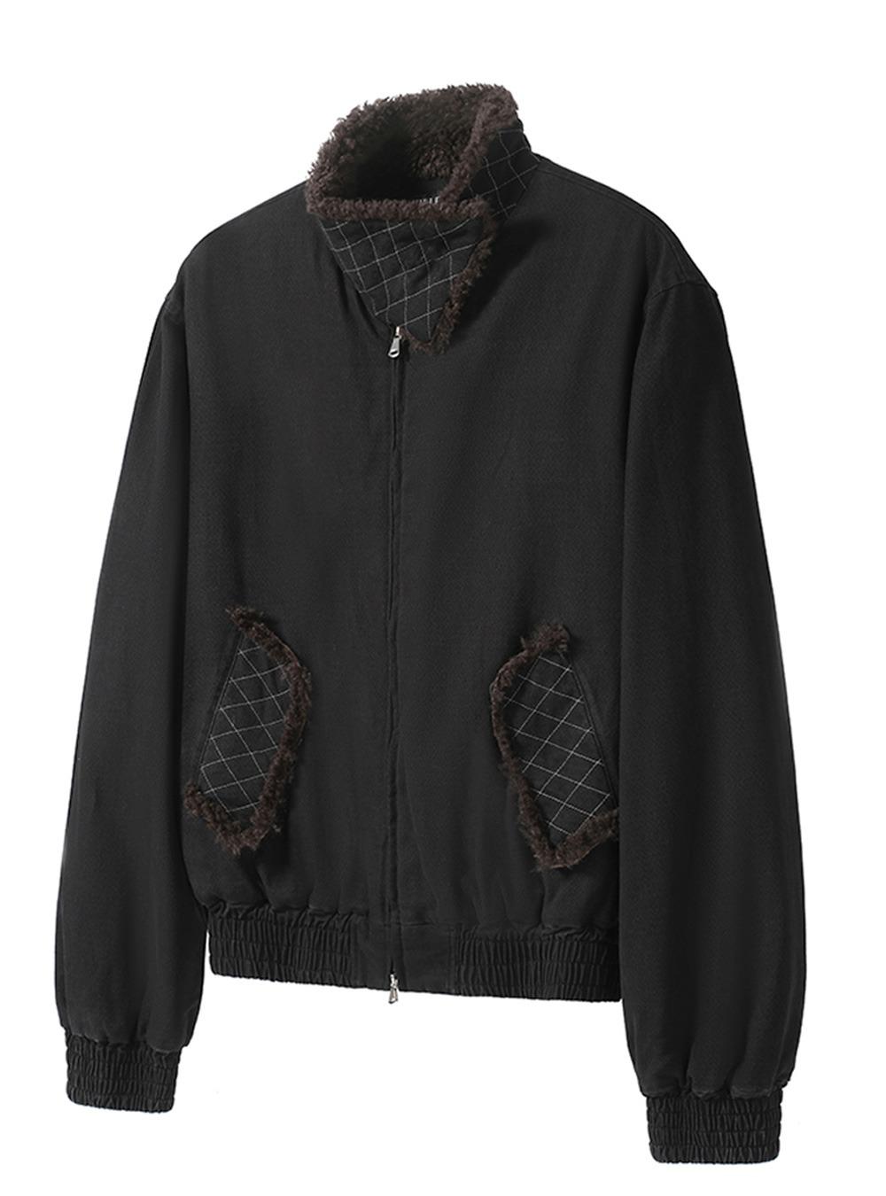 Quilted Collar Warm Bomber Jacket