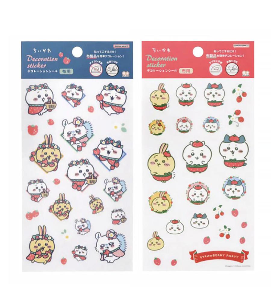 나가노 치이카와 천 전용 데코레이션 씰 스티커 / 가방원단꾸미기 패턴스티커 와펜 패치