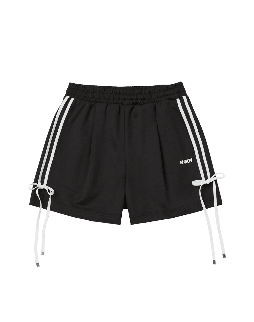 우먼스 리본 트랙 쇼츠 블랙
