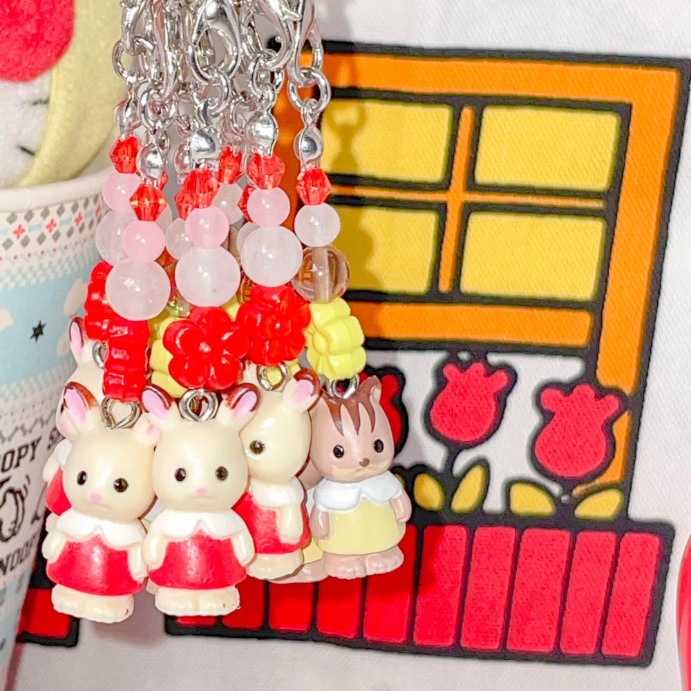 (수디어리) 디저트 동물 친구들 비즈키링