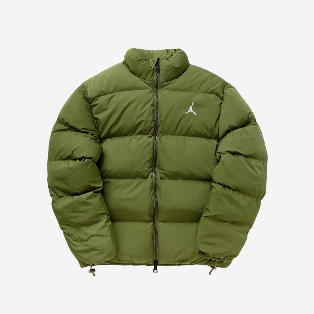 Jordan Essential Poly Puffer Jacket Sky J Light Olive - Asia