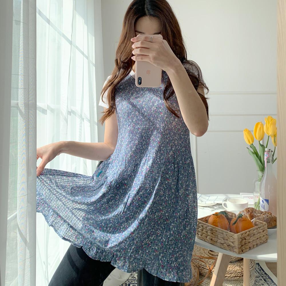 한스갤러리 쉬폰 앞치마 보육 교사 유치원 원피스 어린이집 여름 앞치마