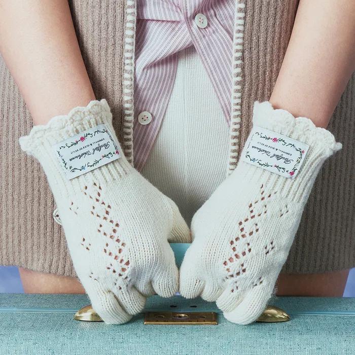 LACE KNIT GLOVES - 3 colors