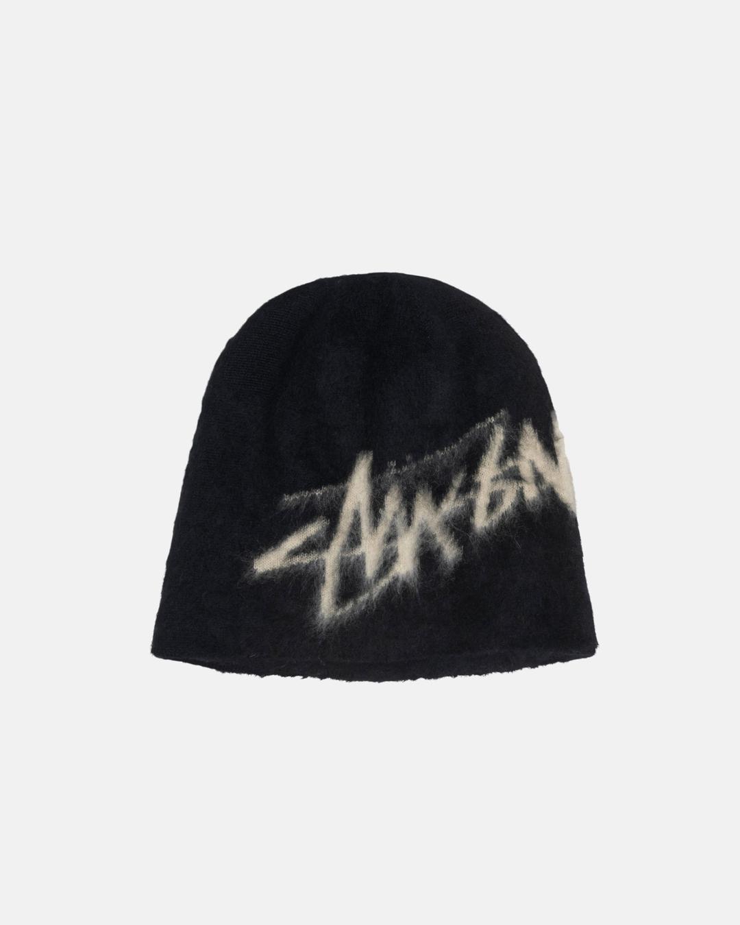 SKULLCAP BRUSHED OUT STOCK - Black / ONE SIZE