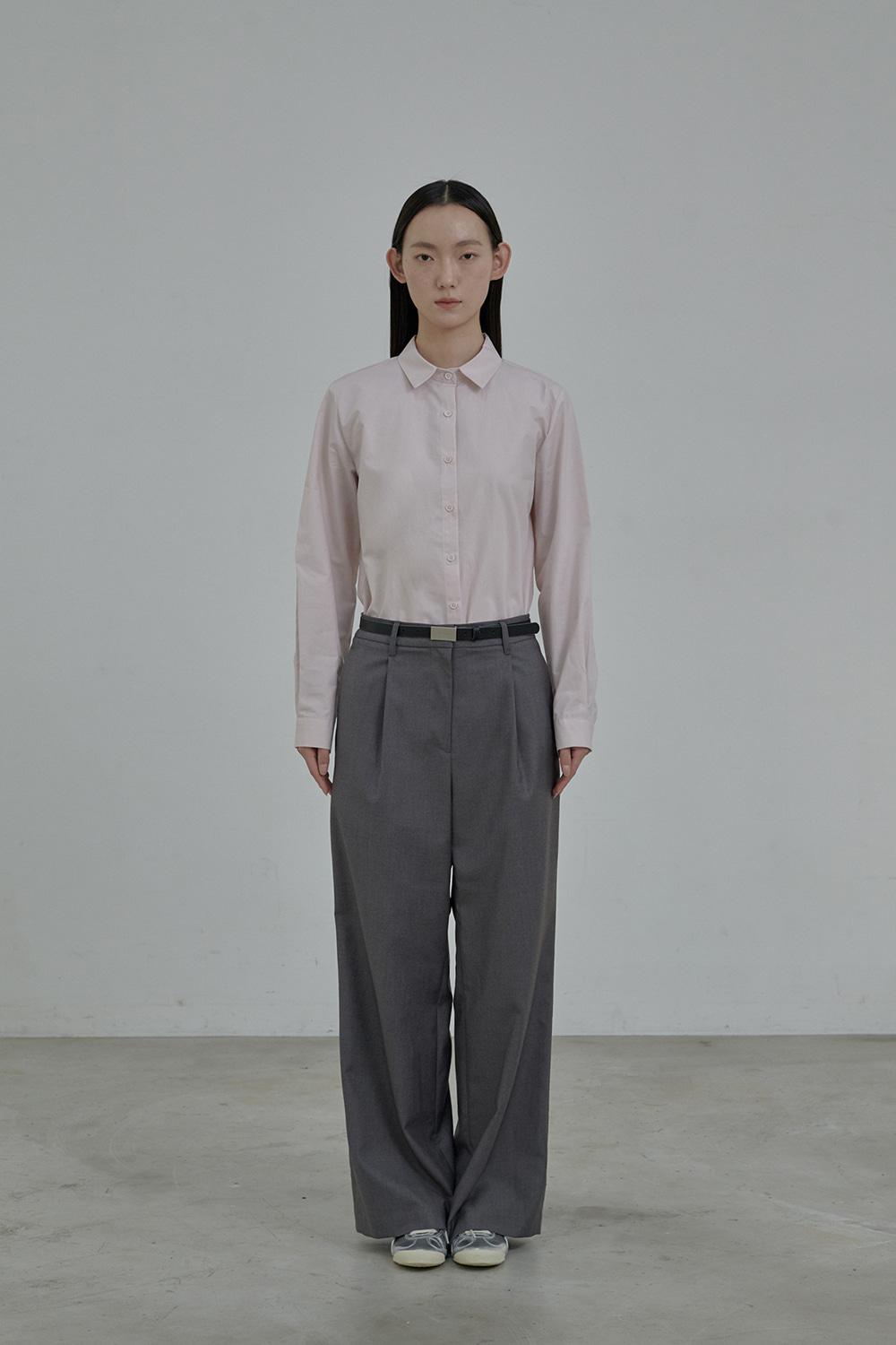 Lydia suit wide pants-Grey