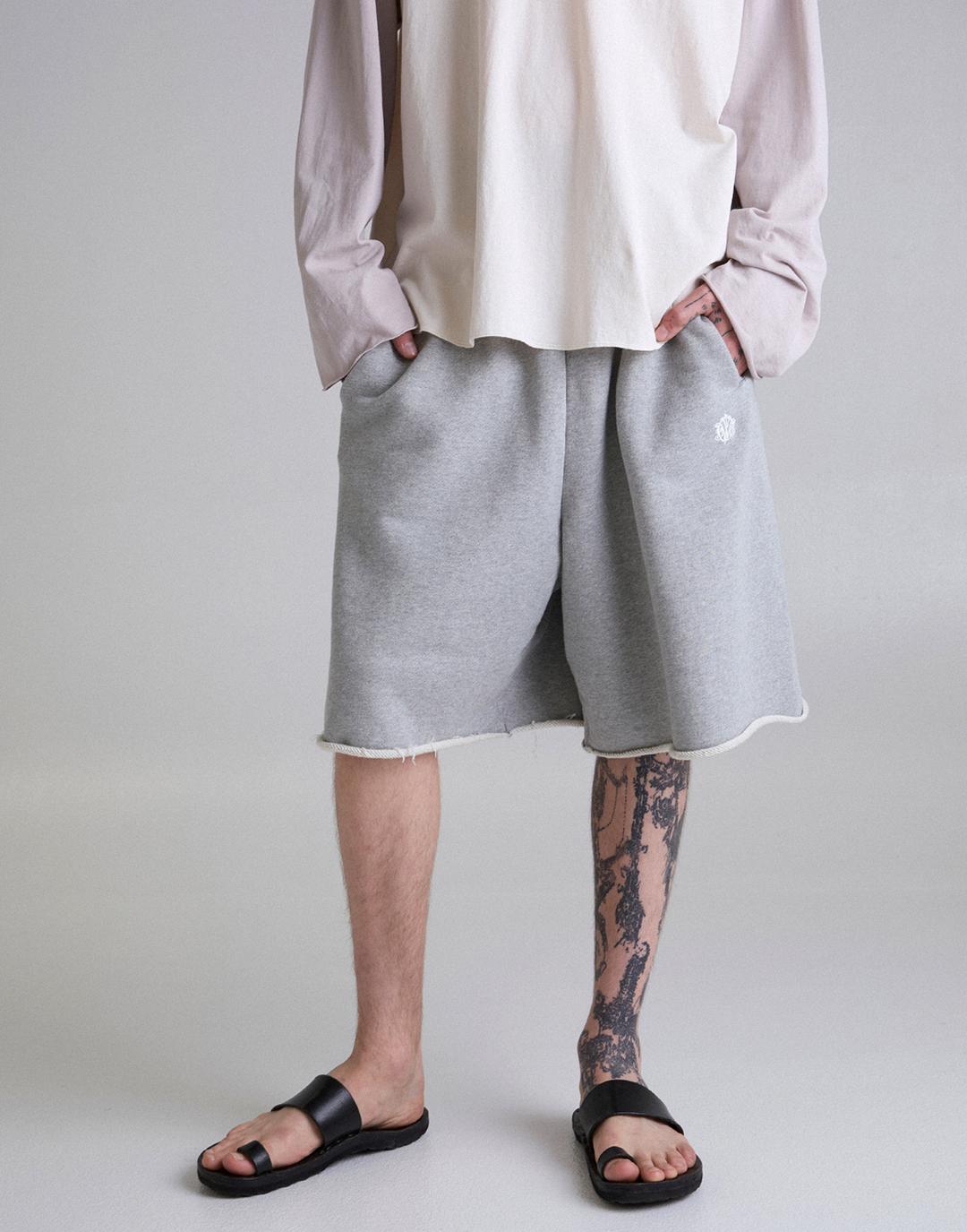 Heavyweight Sweat Shorts (Heather Grey)
