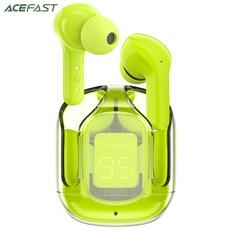 ACEFAST T6 TWS 이어폰 무선 블루투스 5.0 헤드폰 스포츠 게임 헤드셋 마이크 + 무료 커버가있는 소음 감소 이어 버드