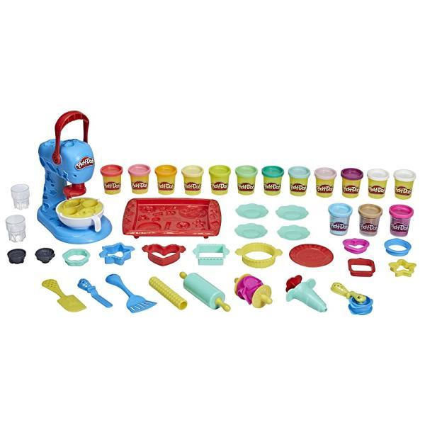 Play-Doh Kitchen Creations 얼티밋 쿠키 베이킹 놀이 세트, 장난감 믹서, 도구 25개, 캔 15개, 유아용 장난감, 무독성 (아마존 독점)