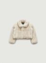 Ivory Patine Cropped Eco-Fur Jacket [12월 중순 순차 배송]