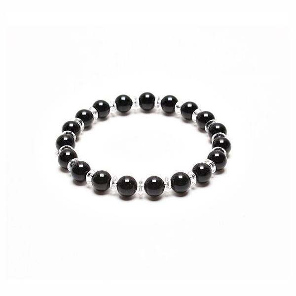 B0122 연예인 투명 오닉스 팔찌 천연원석 남자 팔찌