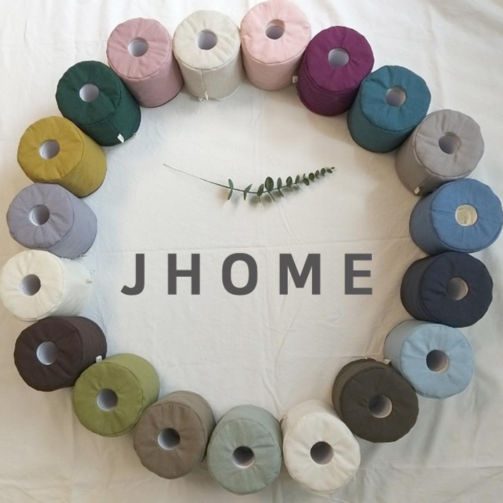 칼라 린넨 두루마리 휴지케이스 원형티슈커버 20종